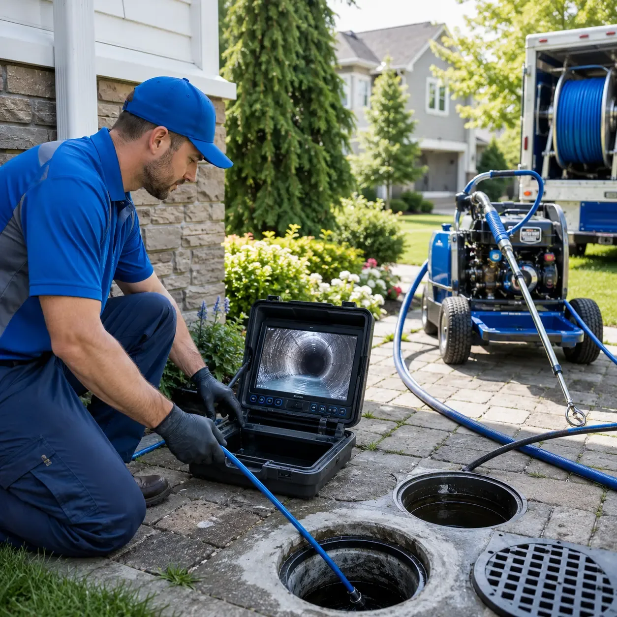 Outdoor drain cleaning professionals serving Schwenksville, PA