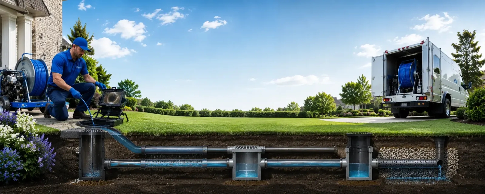 Outdoor drain cleaning information for Schwenksville, PA